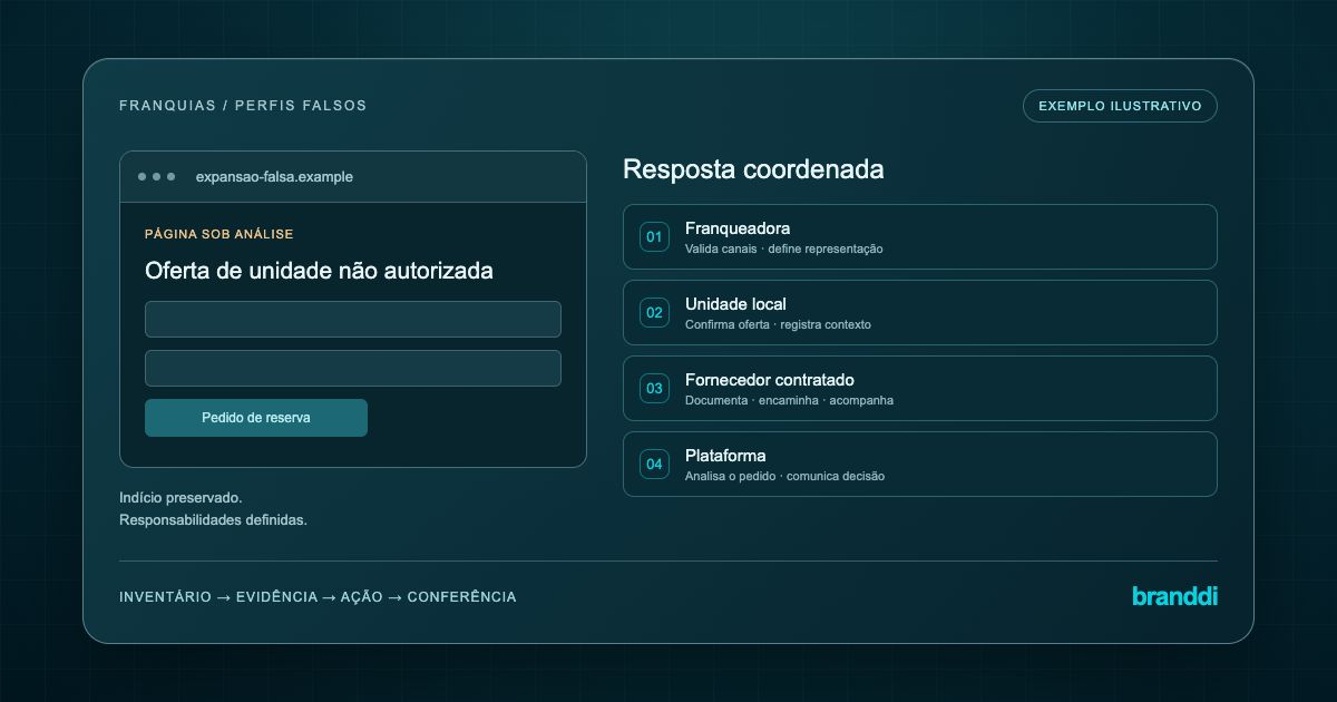 Perfis falsos de franquias: como organizar a resposta